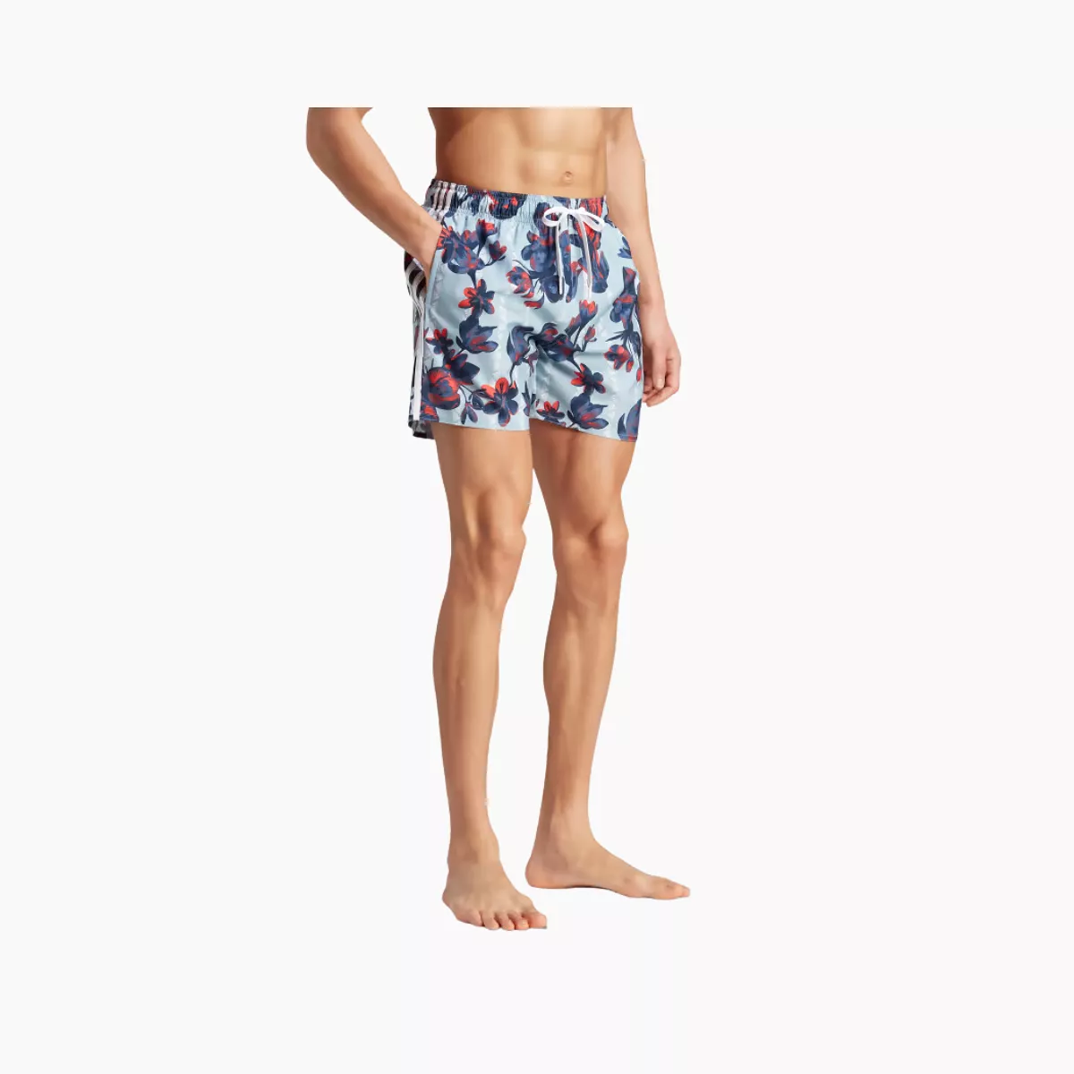 Adidas Floral CLX Men's Shorts -Wonder Blue / Crew Blue / Legend Ink