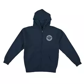 ANTI HERO BASIC PIGEON ROUND EMB ZIP HOOD NAVY/WHITE