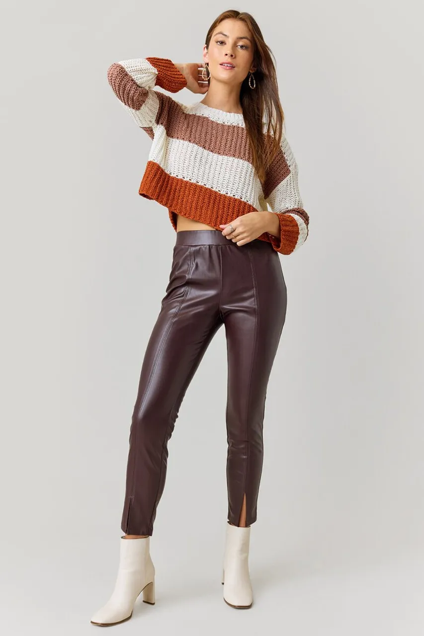 Ariee Colorblock Chenille  Sweater