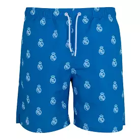 Bañador Hombre Estampado Escudos Azul