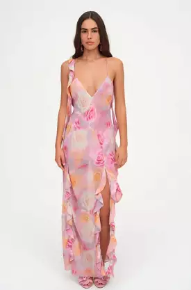 Beate Maxi Dress in Pink