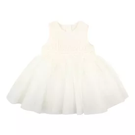 Bebe Embroidered Organza Dress - Ivory