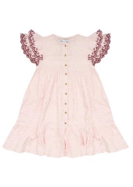 Bella & Lace Christmas Bell Dress - Peppermint Pink