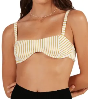 BILLABONG My Horizon Olivia Costume da bagno bikini a righe con ferretto da donna con spalline regolabili C3ST60BIP2-4194 Bianco