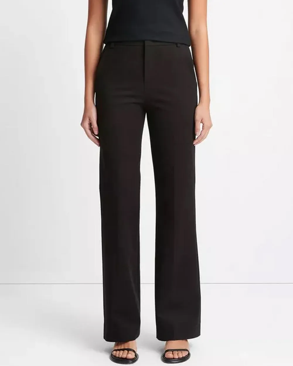 Black Stretch Bootcut Trouser