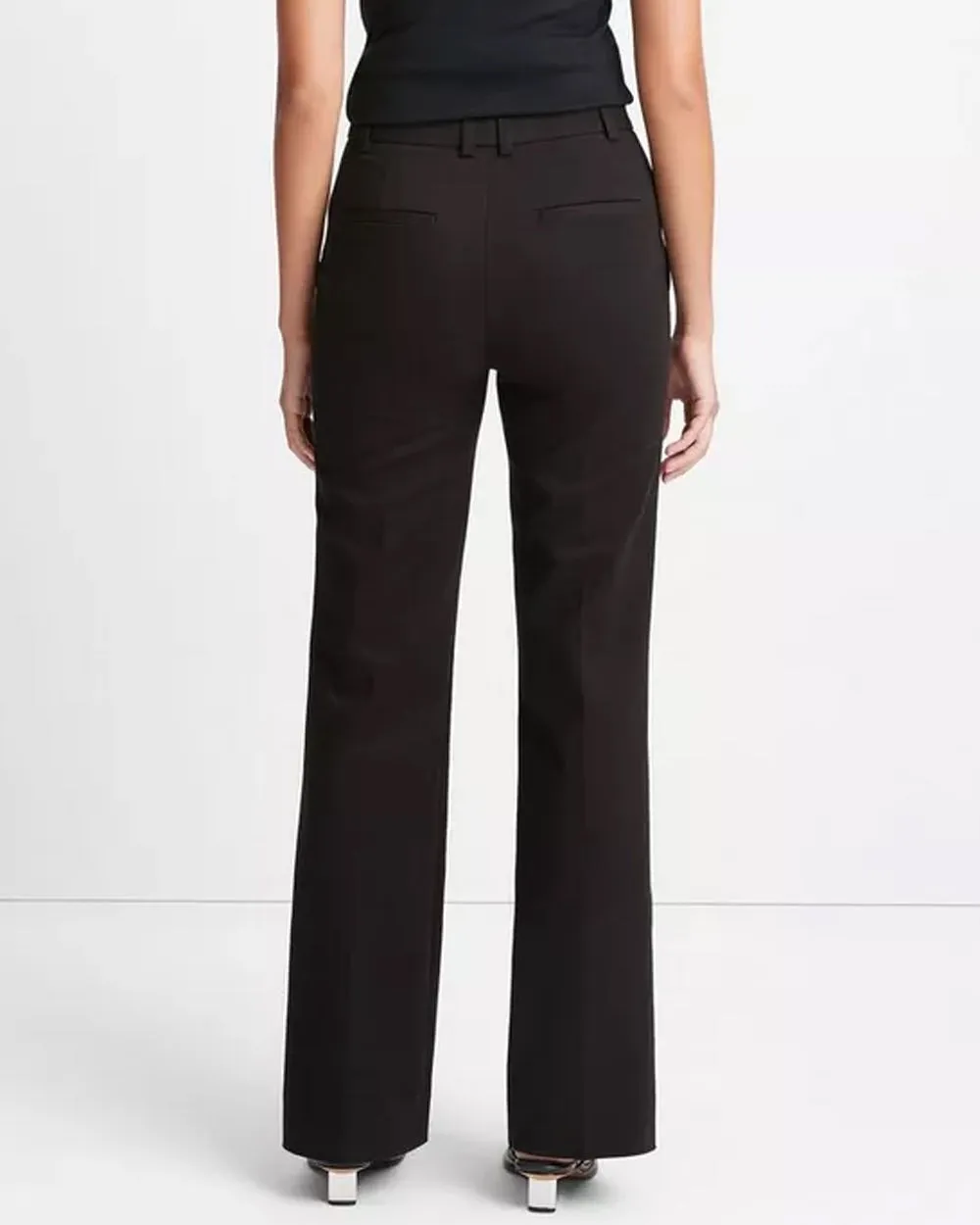 Black Stretch Bootcut Trouser