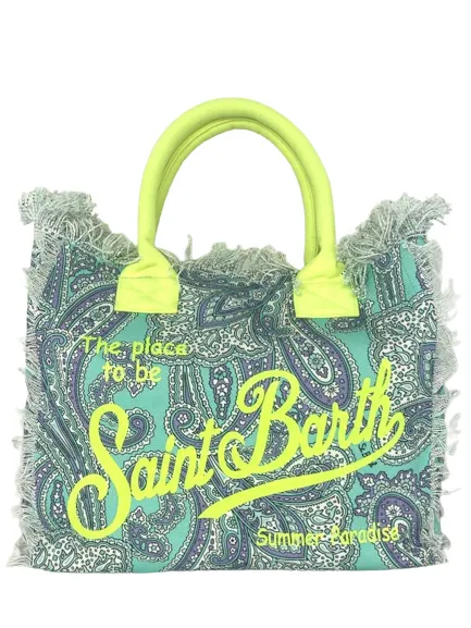 BORSA IN CANVAS IN FANTASIA CON LOGO