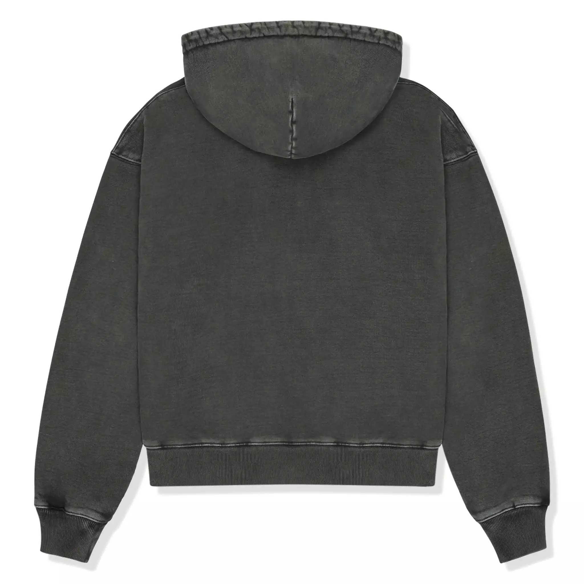 Broken Planet Basics Washed Soot Black Zip-Up Hoodie