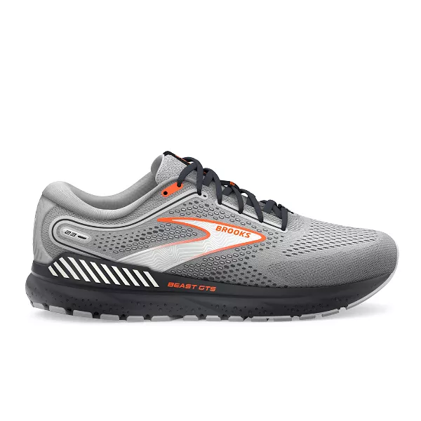 Brooks Men's Beast GTS 23 Grey/Scarlet/Ebony