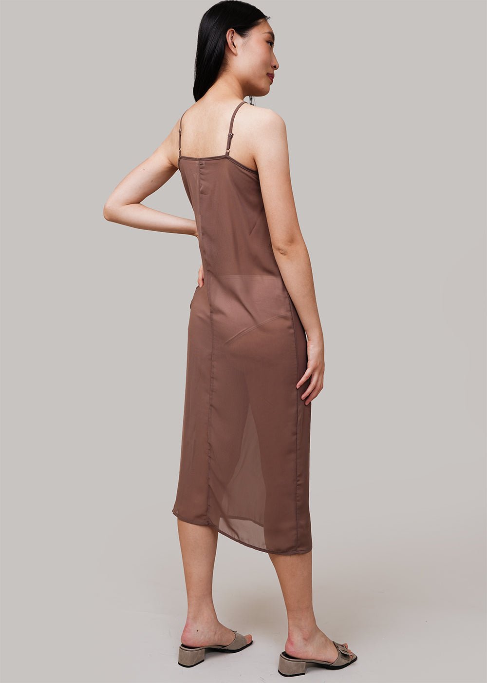 Brown Disa Strap Dress