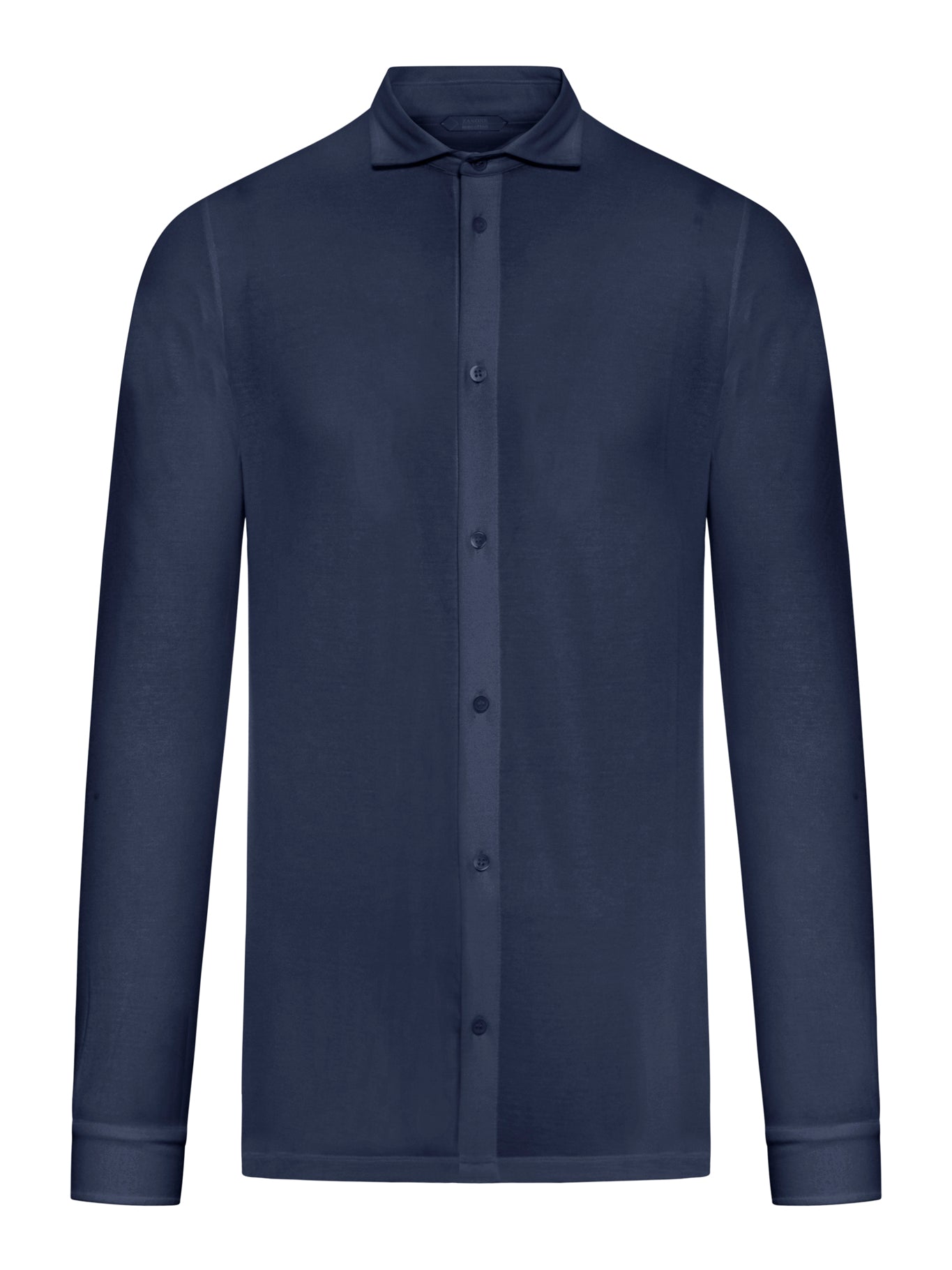 button-down fastening shirt