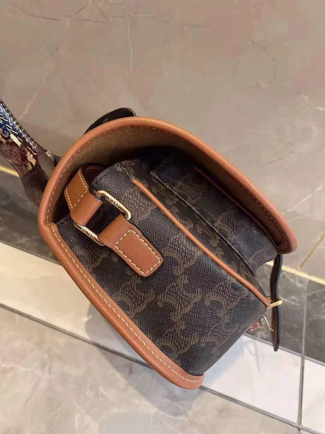 Celine Medium Folco Bag In Triomphe