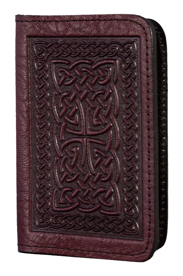 Celtic Braid Leather Card Holder