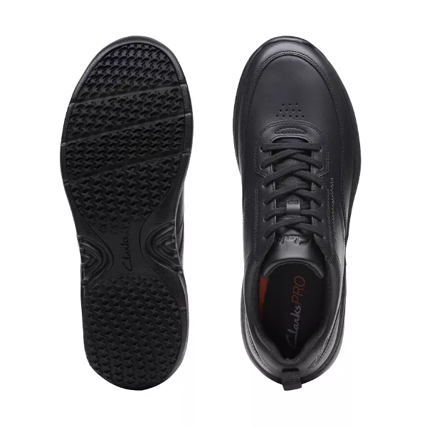 Clarks Men's Pro Lace Black Leather