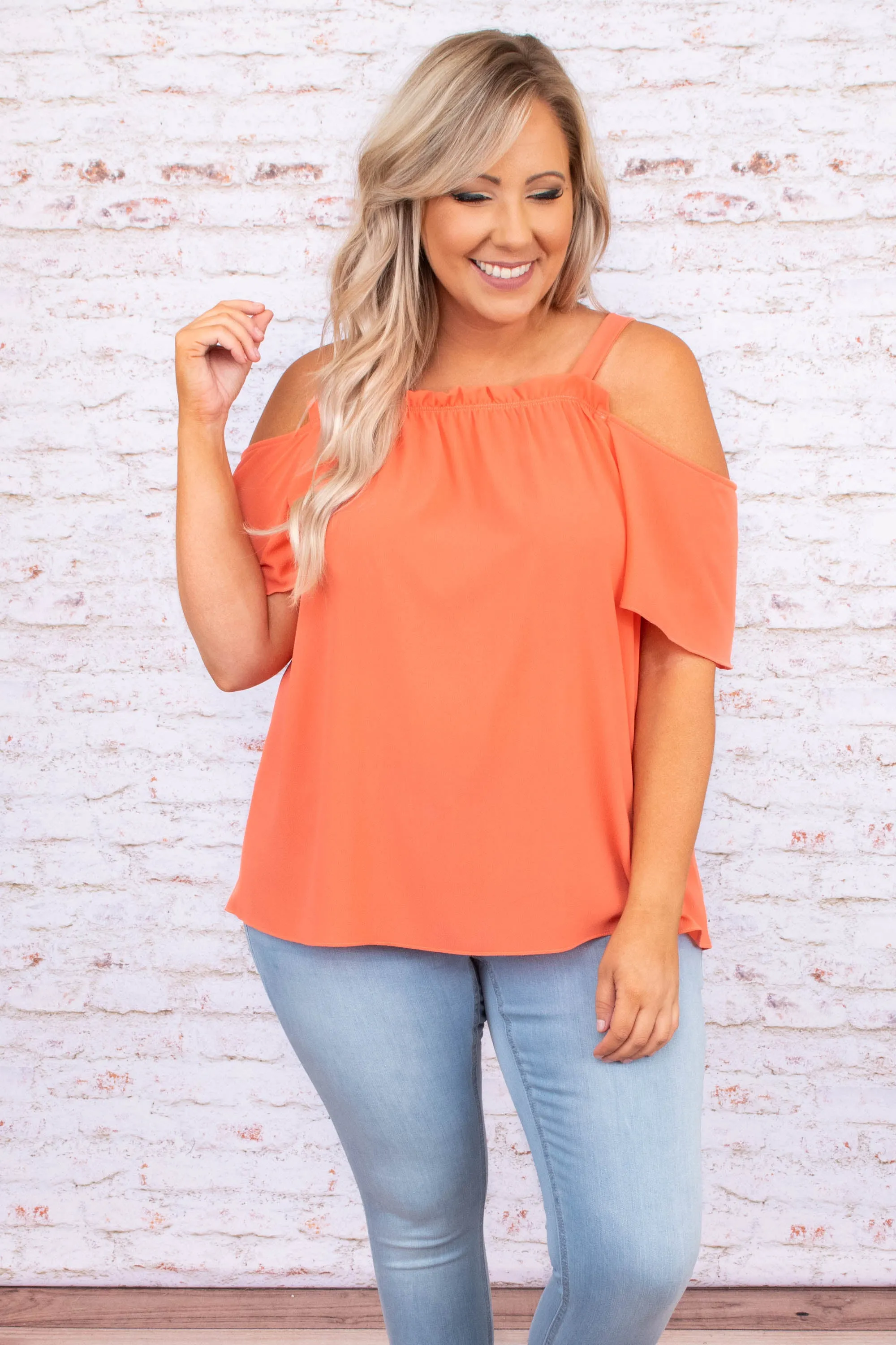 Clean For Spring Top, Peach