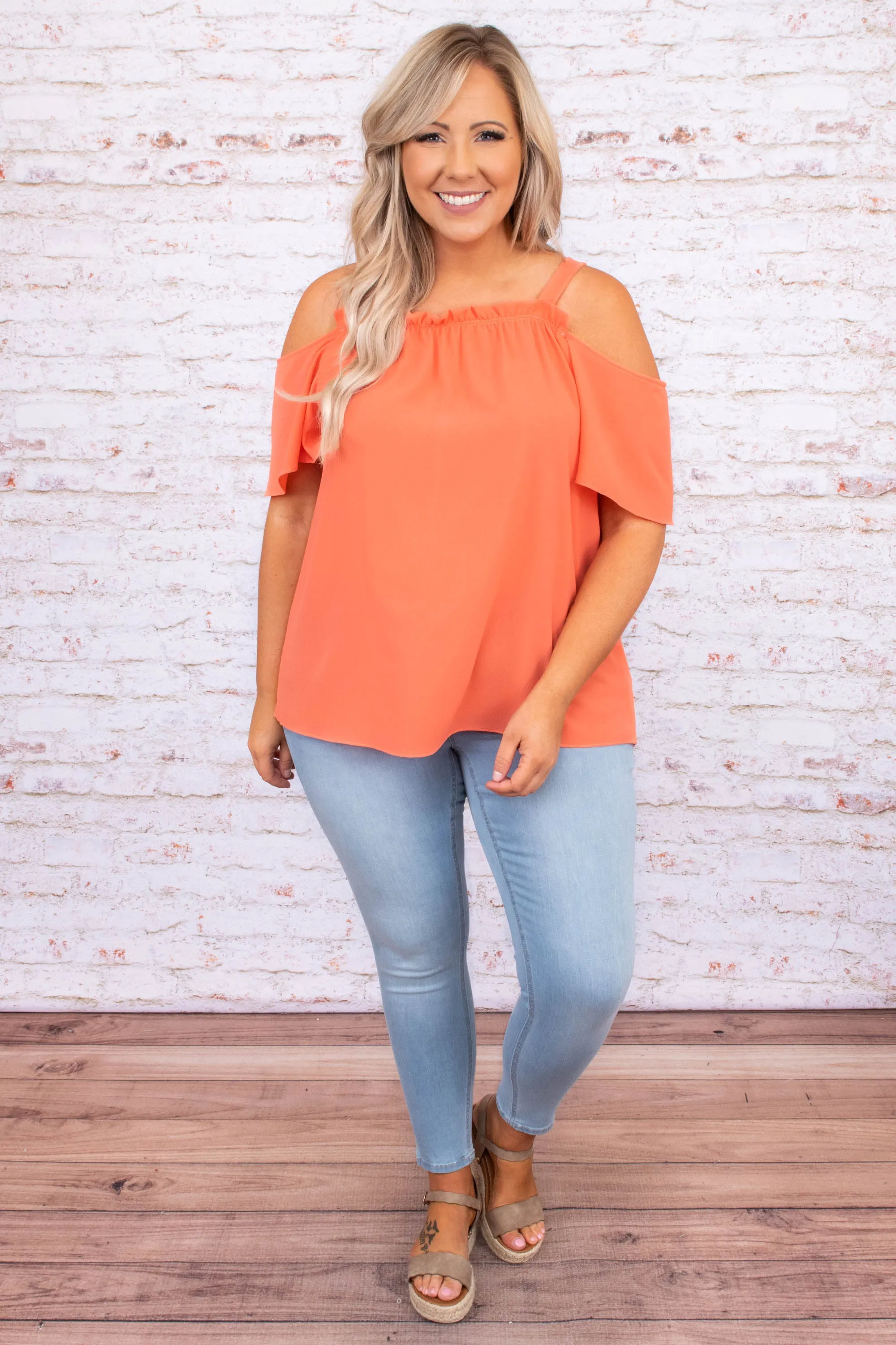 Clean For Spring Top, Peach