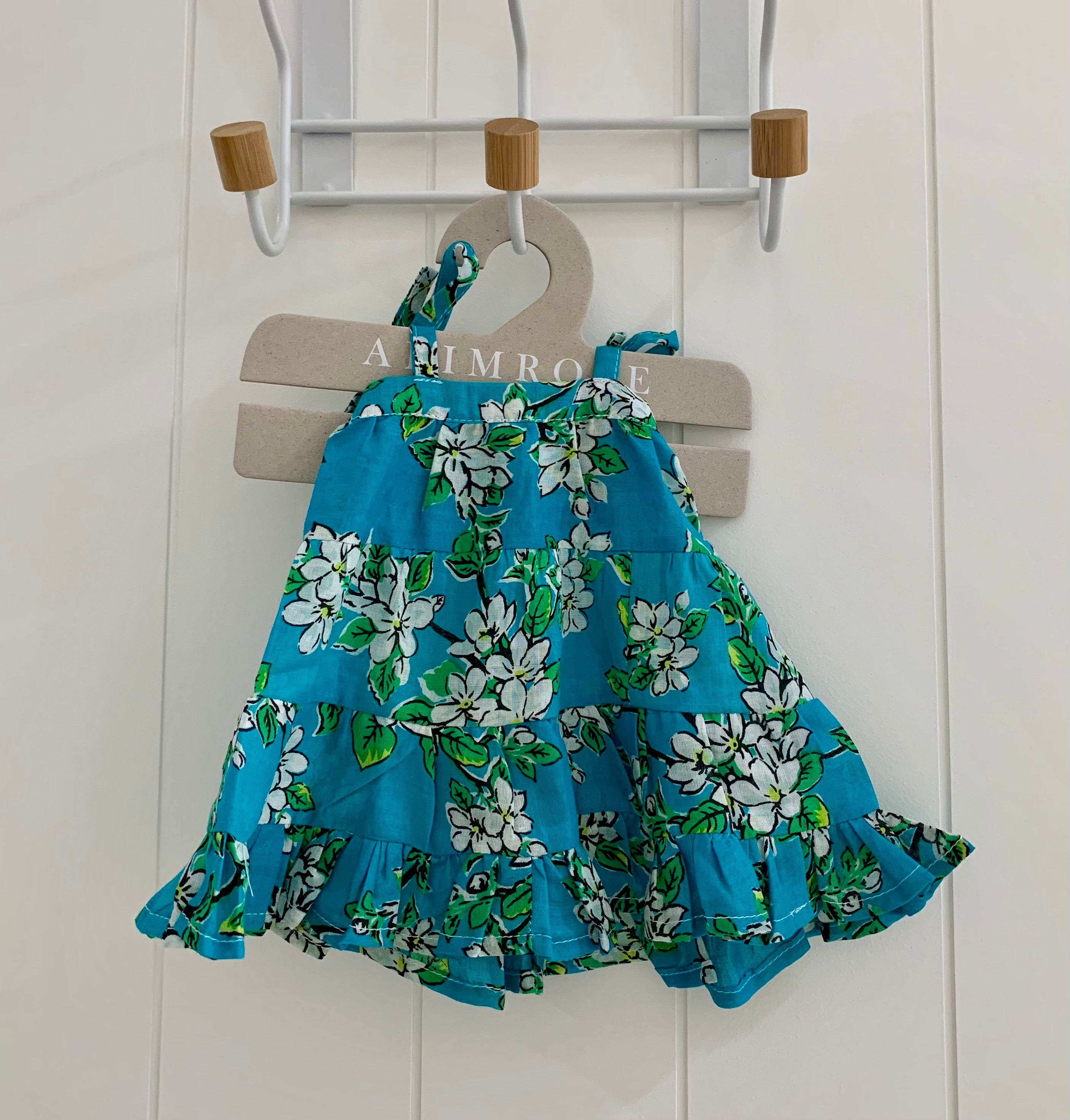 Coco and Ginger DOLL April Dress - SeaGlass Almond Blossom