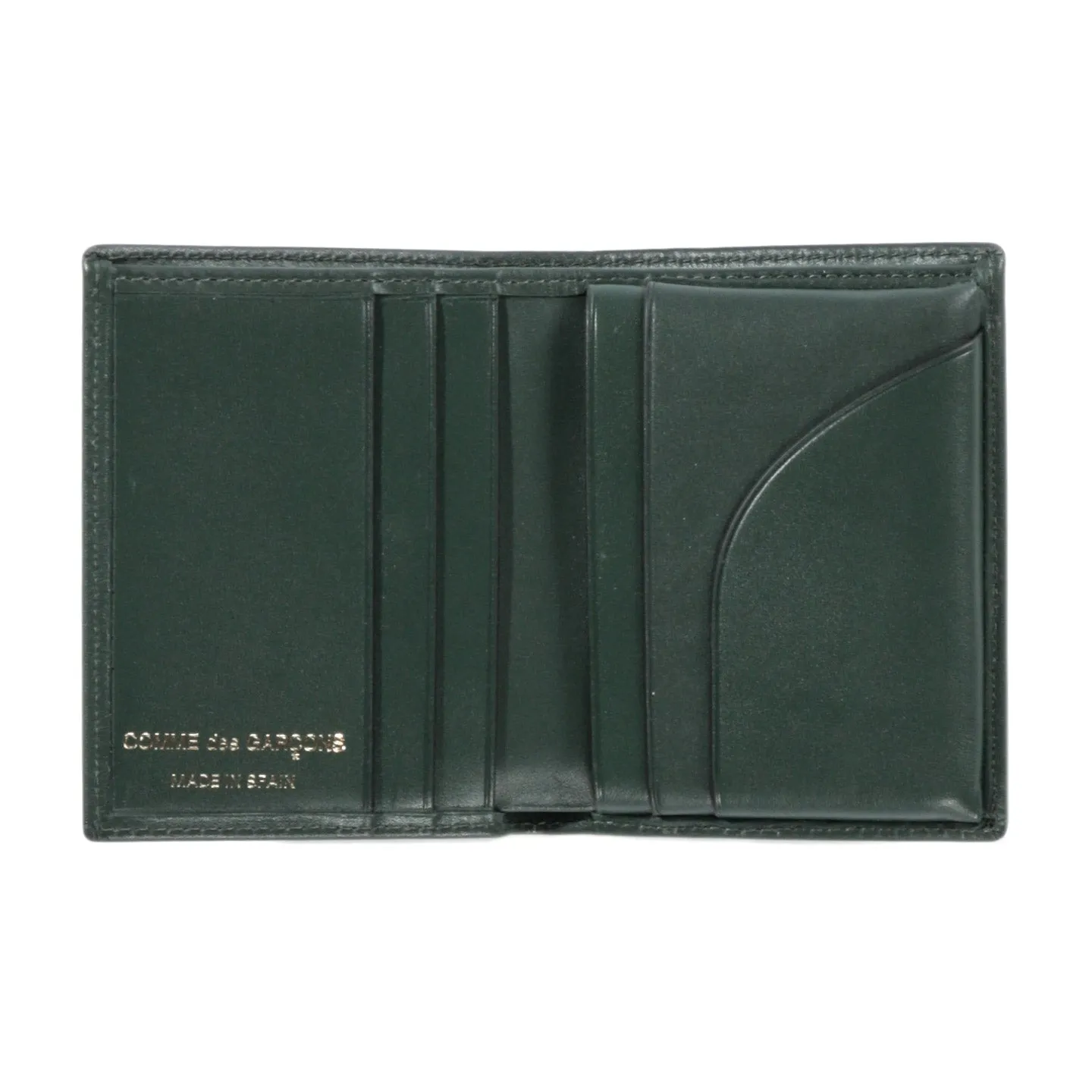 COMME DES GARCONS SA0641 CLASSIC LEATHER WALLET BOTTLE GREEN