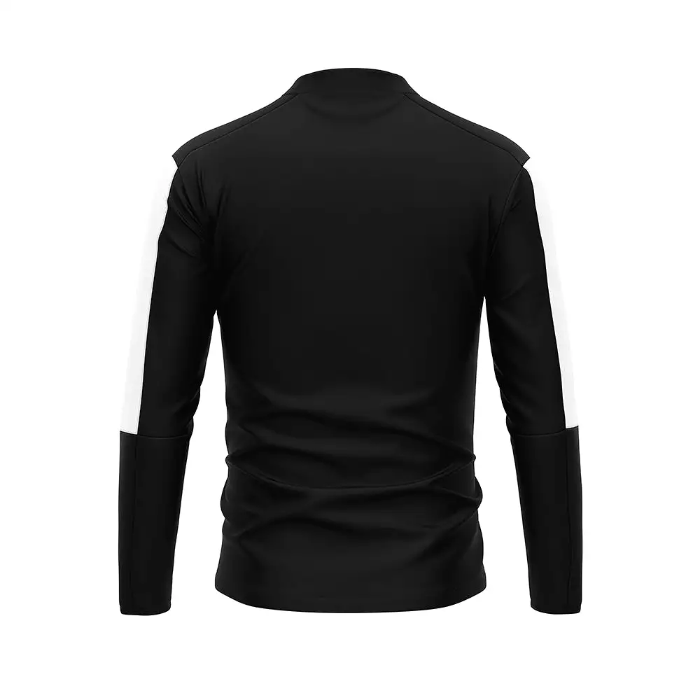 FC 1/4 Zip Microfleece - Black/White