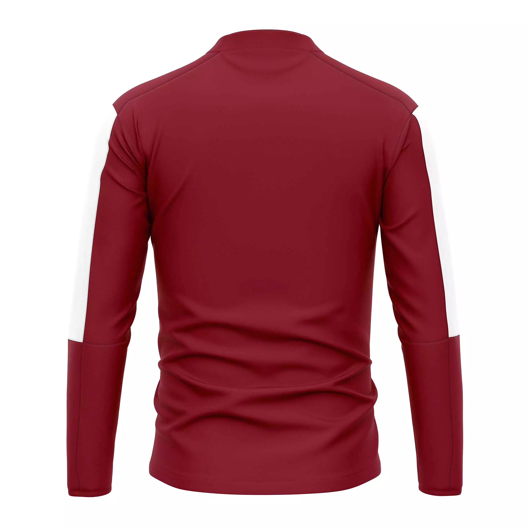 FC 1/4 Zip Microfleece - Maroon/White