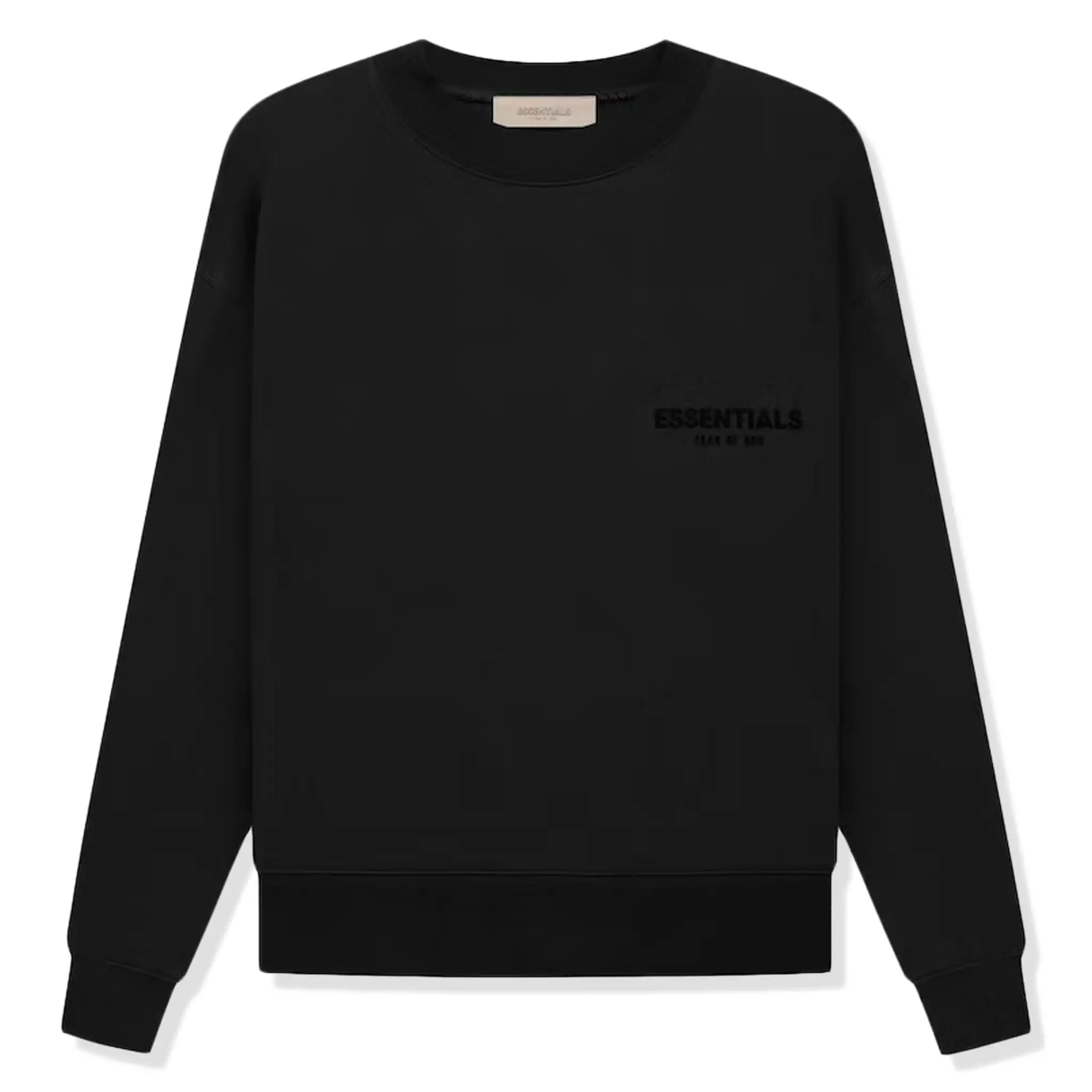 Fear of God Essentials Black Crewneck (SS22)