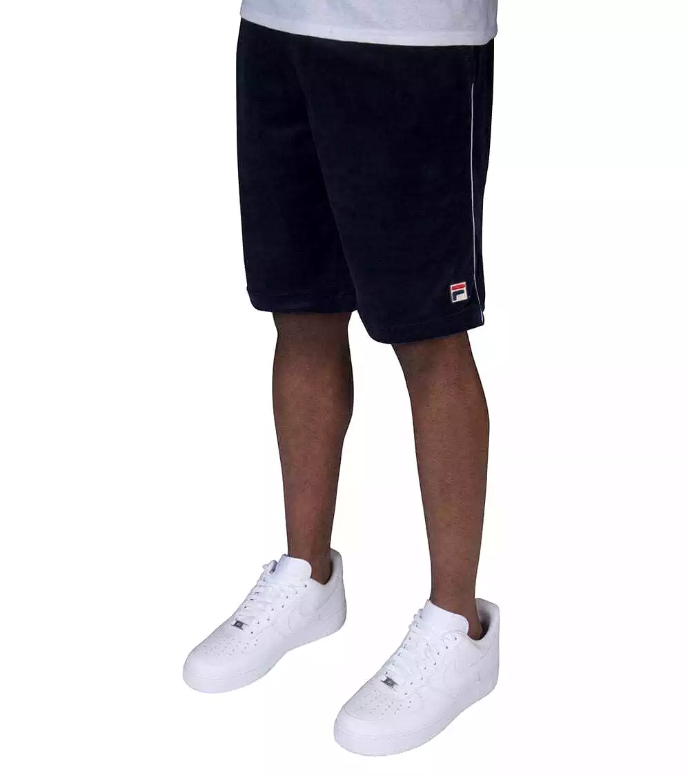 Fila Mens Cristaudo Velour Short Black