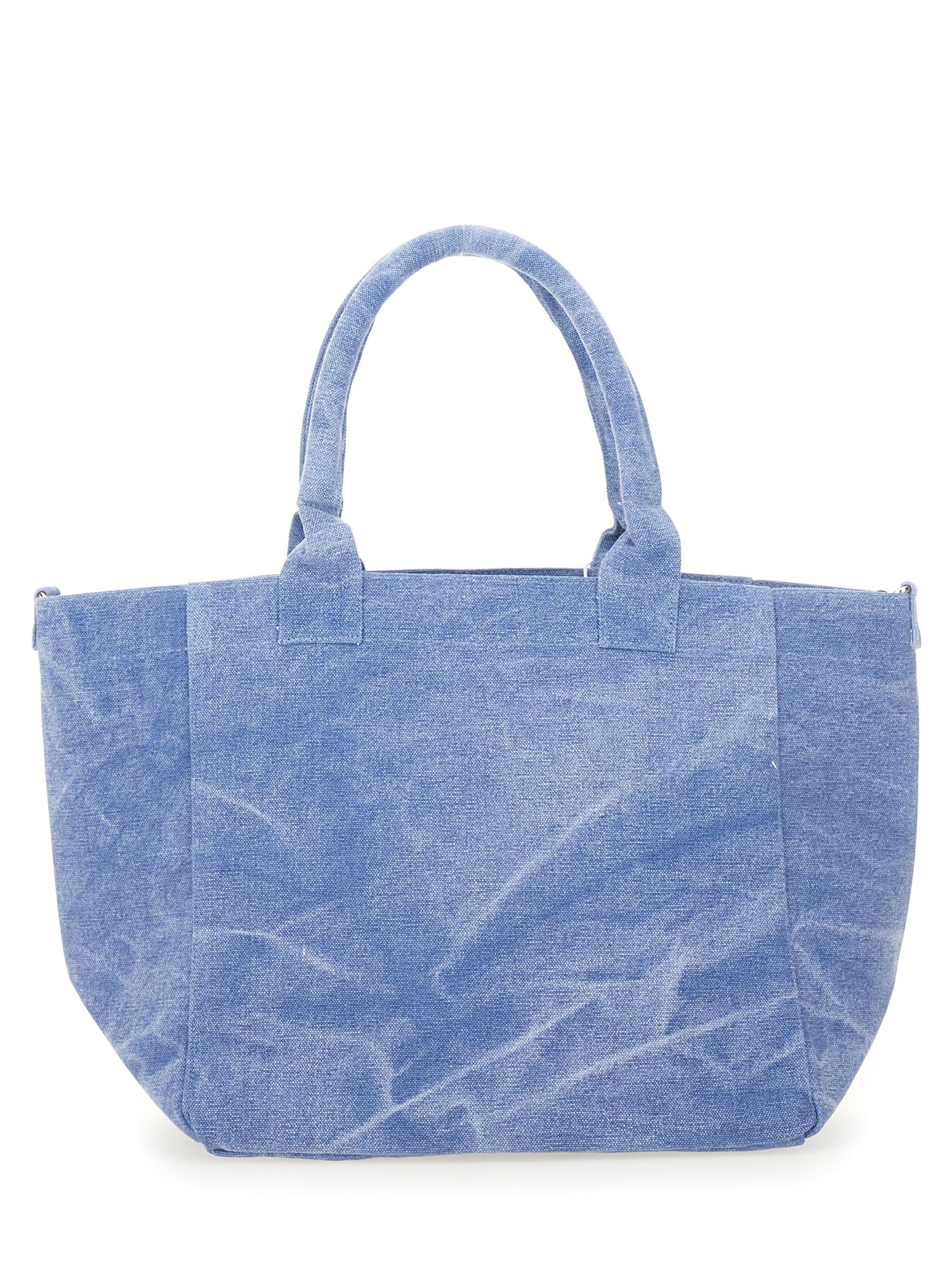 GANNI    SMALL SHOPPER BAG WITH COTTON CANVAS LOGO