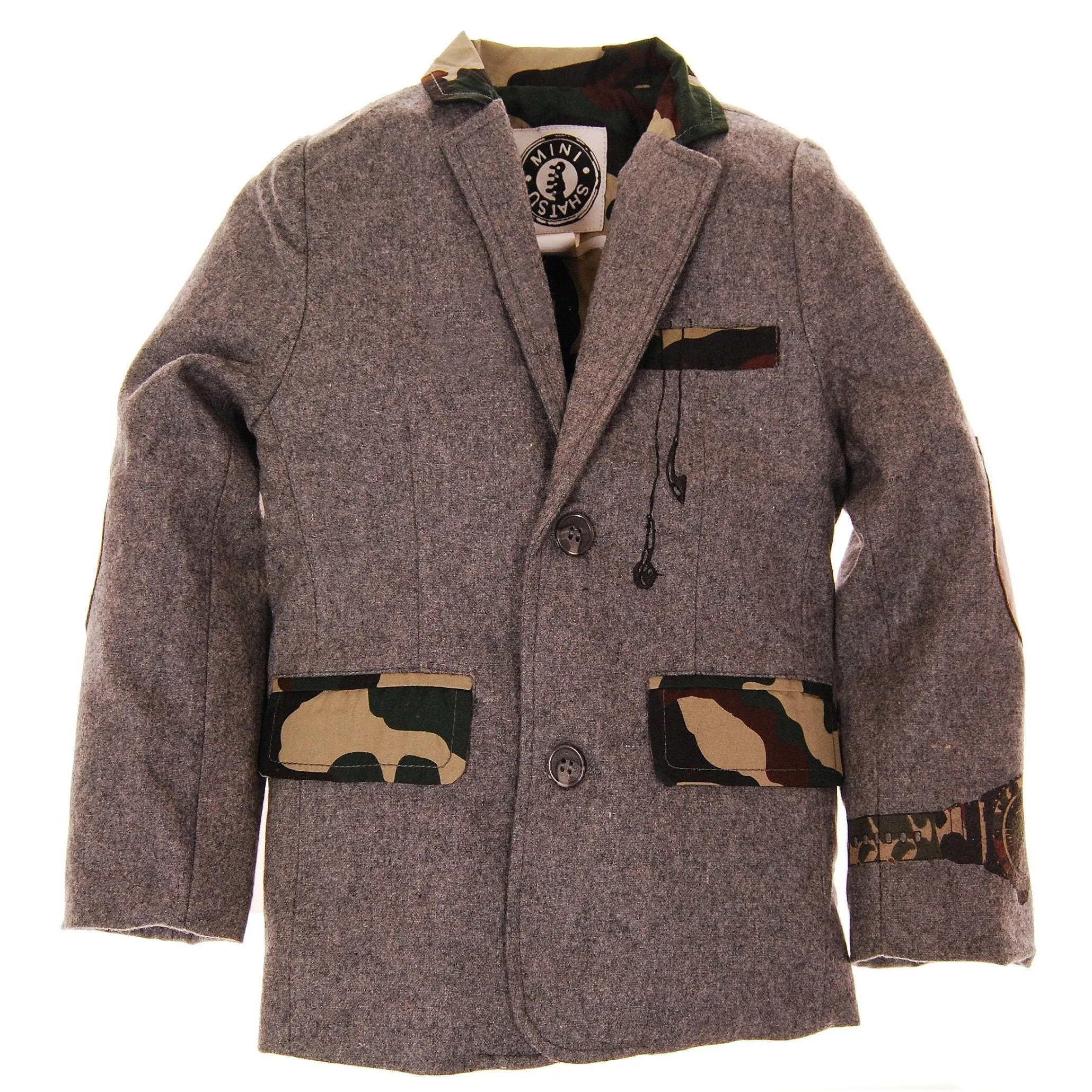 Hint of Camouflage Baby Blazer by: Mini Shatsu