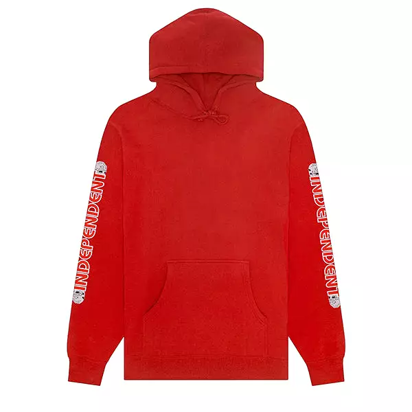 Hockey Half Mask Indy Hoodie Red