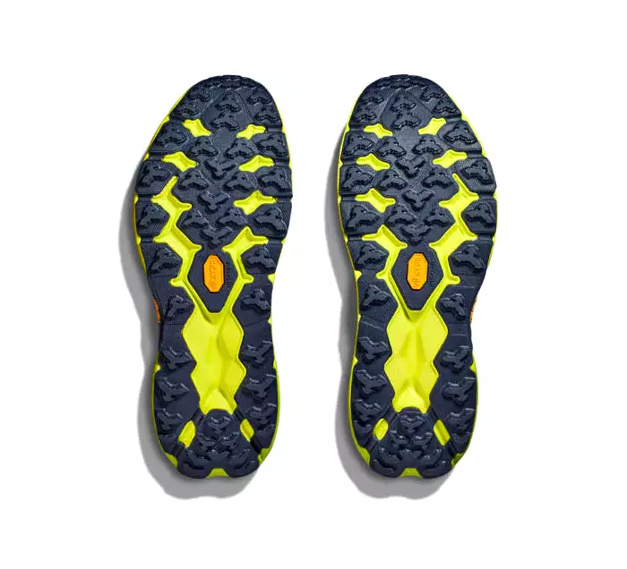 HOKA Men's Speedgoat 5 Wide Stone Blue/Dark Citron