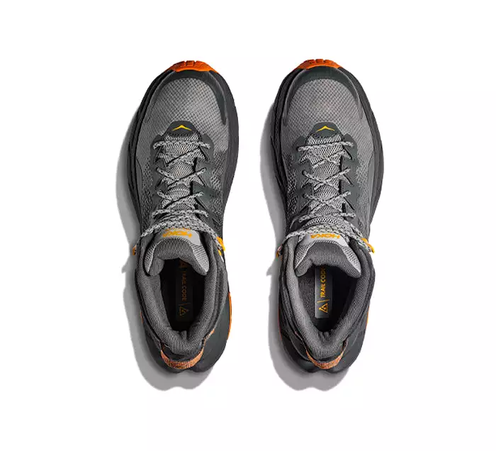 HOKA Men's Trail Code GTX Castlerock/Persimmon Orange