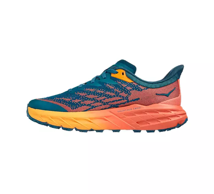 HOKA Women's Speedgoat 5 Wide Blue Coral/Camellia