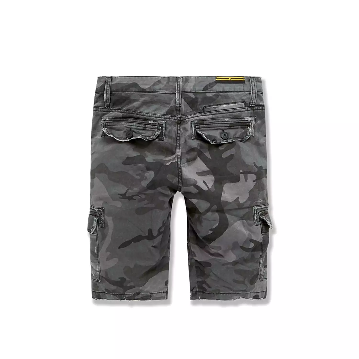 Jordan Craig Men's War Torn Cargo Shorts Black Camo