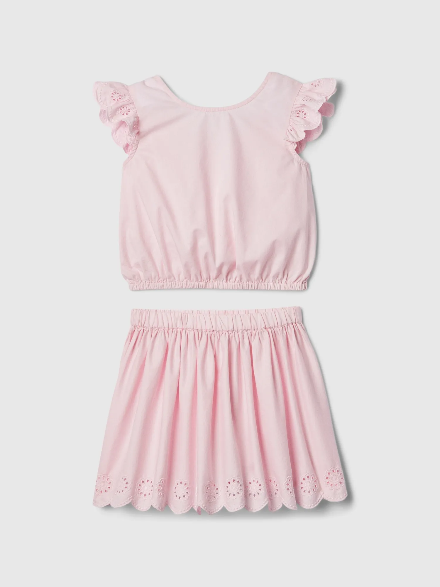 Kids Two-Piece Skirt Outfit Set