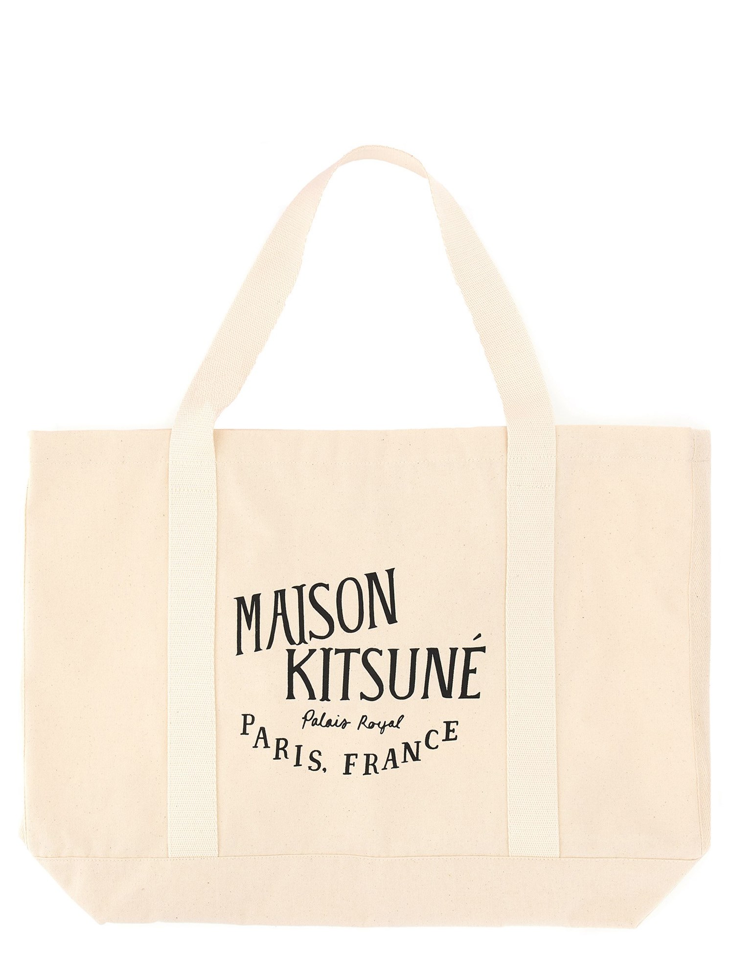 MAISON KITSUNÉ    PALAIS ROYAL BAG IN COTTON CANVAS