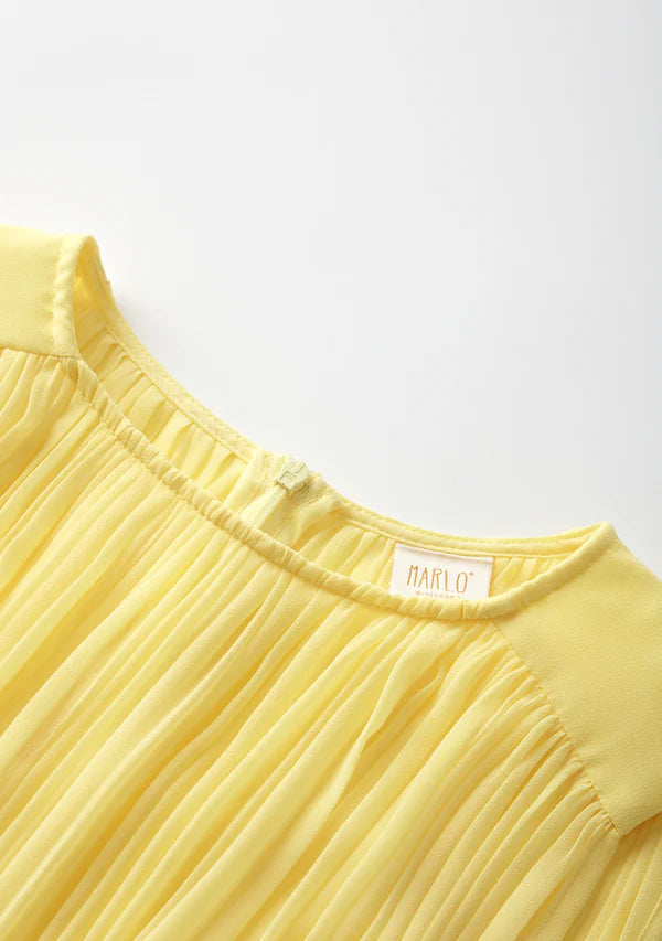 Marlo Kids Willow Dress - Lemon