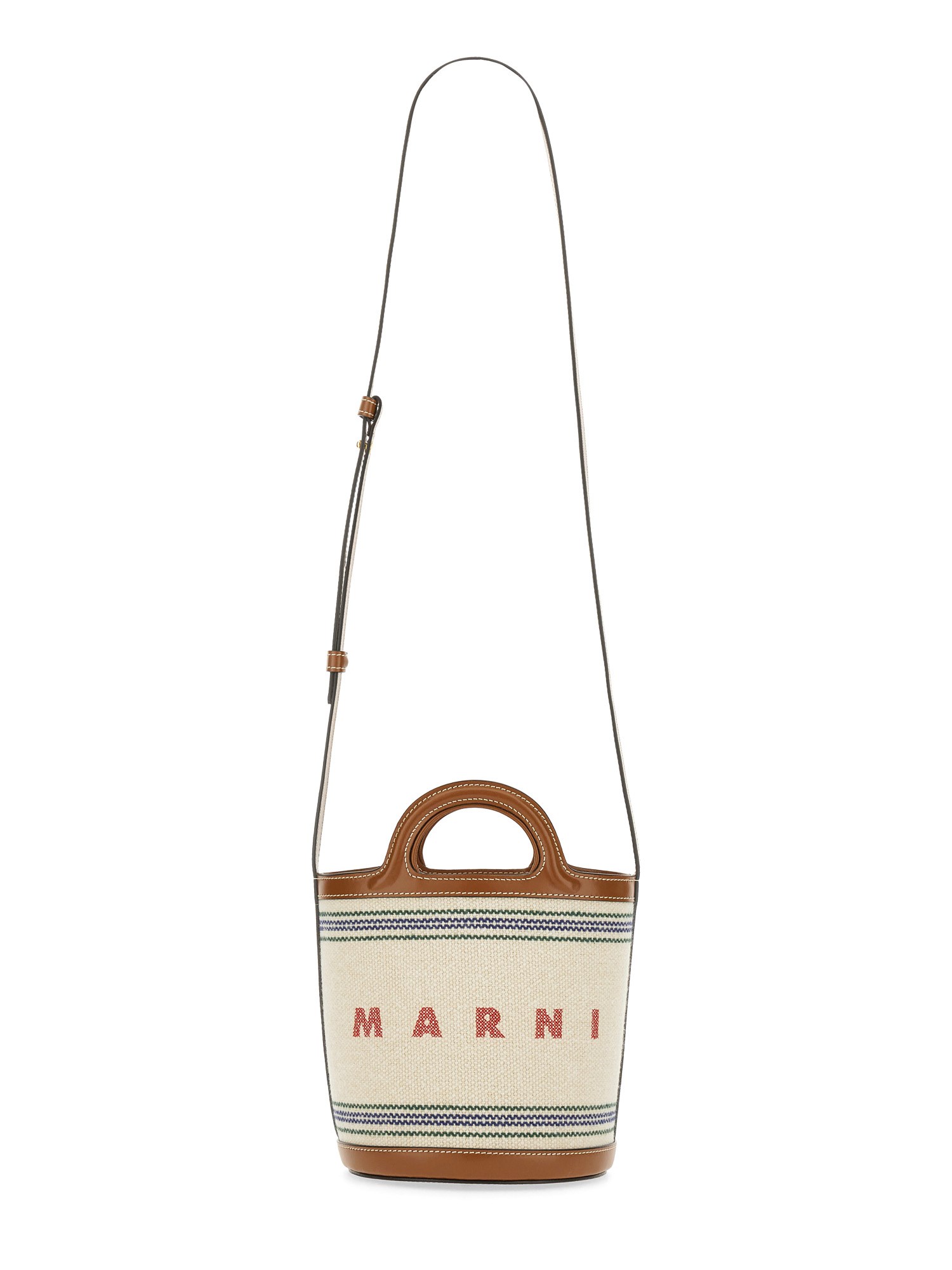 MARNI    SMALL TROPICALIA BAG IN COTTON CANVAS