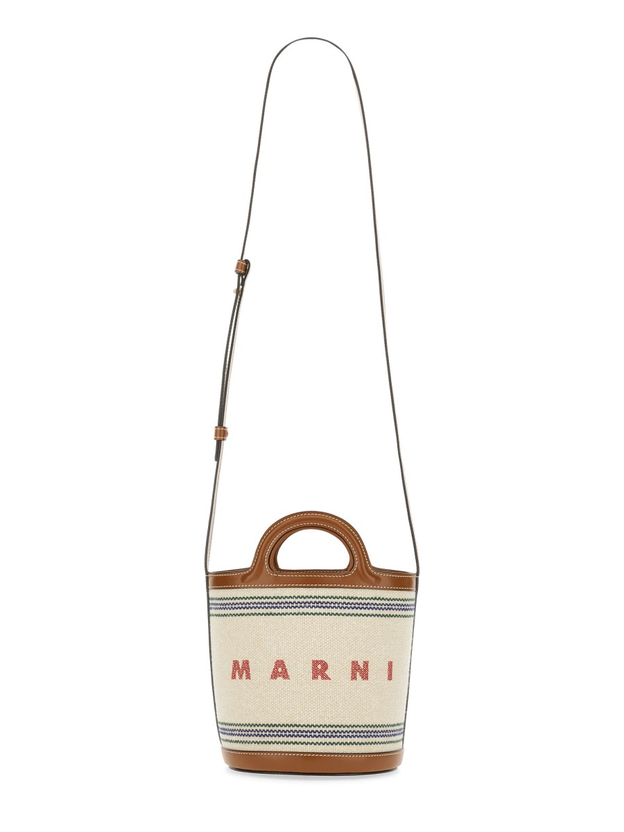 MARNI    SMALL TROPICALIA BAG IN COTTON CANVAS