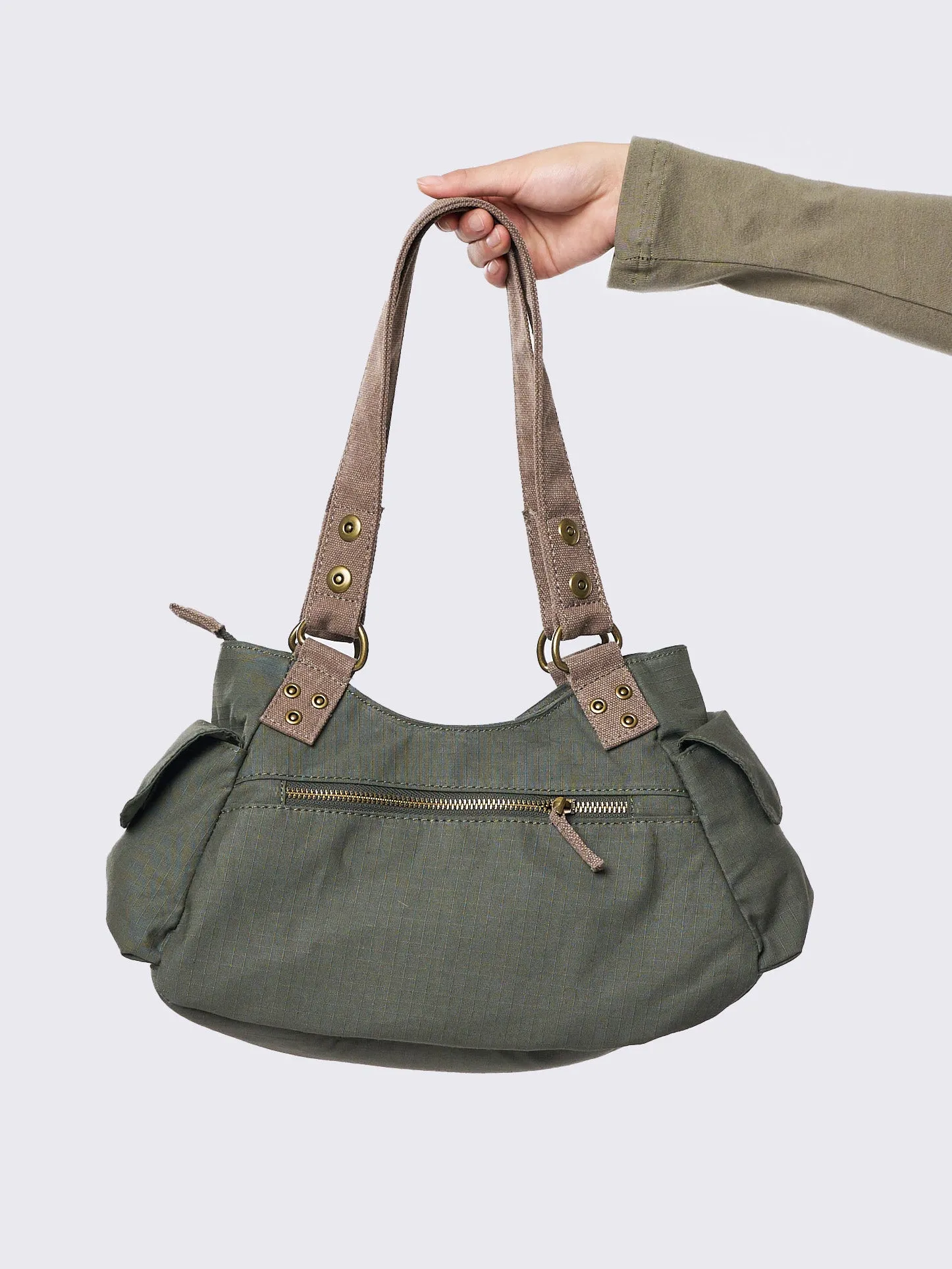 Minga Green Utility Multi Pocket Bag