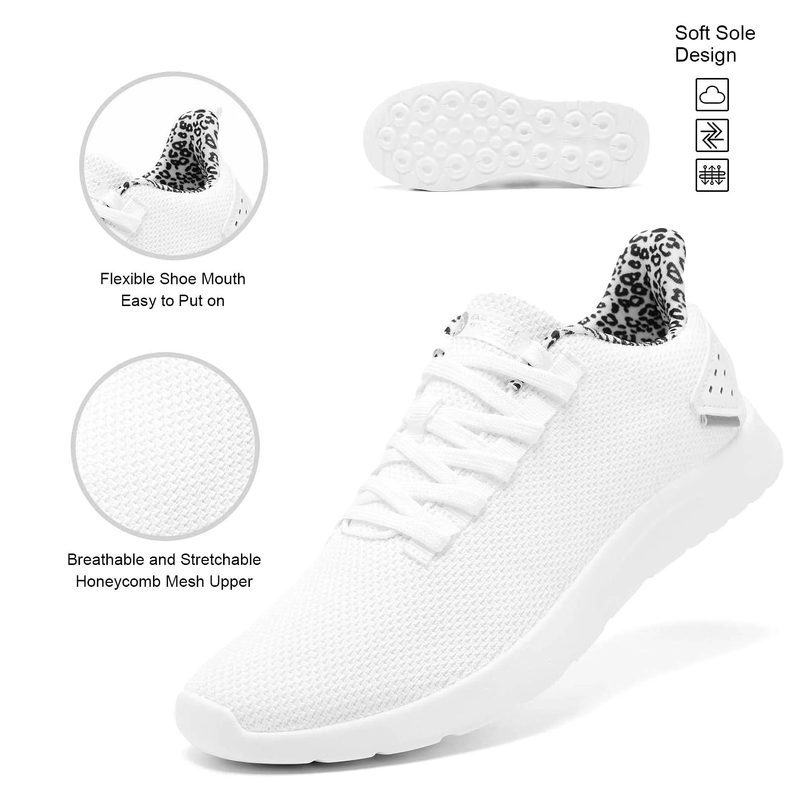 Moda Chics Energycloud Running Work Out Walking Tennis Shoes Women Breathable Fashion Sneakers for Gym Travel