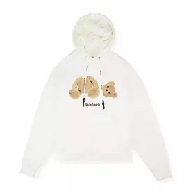 Palm Angels Kill The Bear White Hoodie