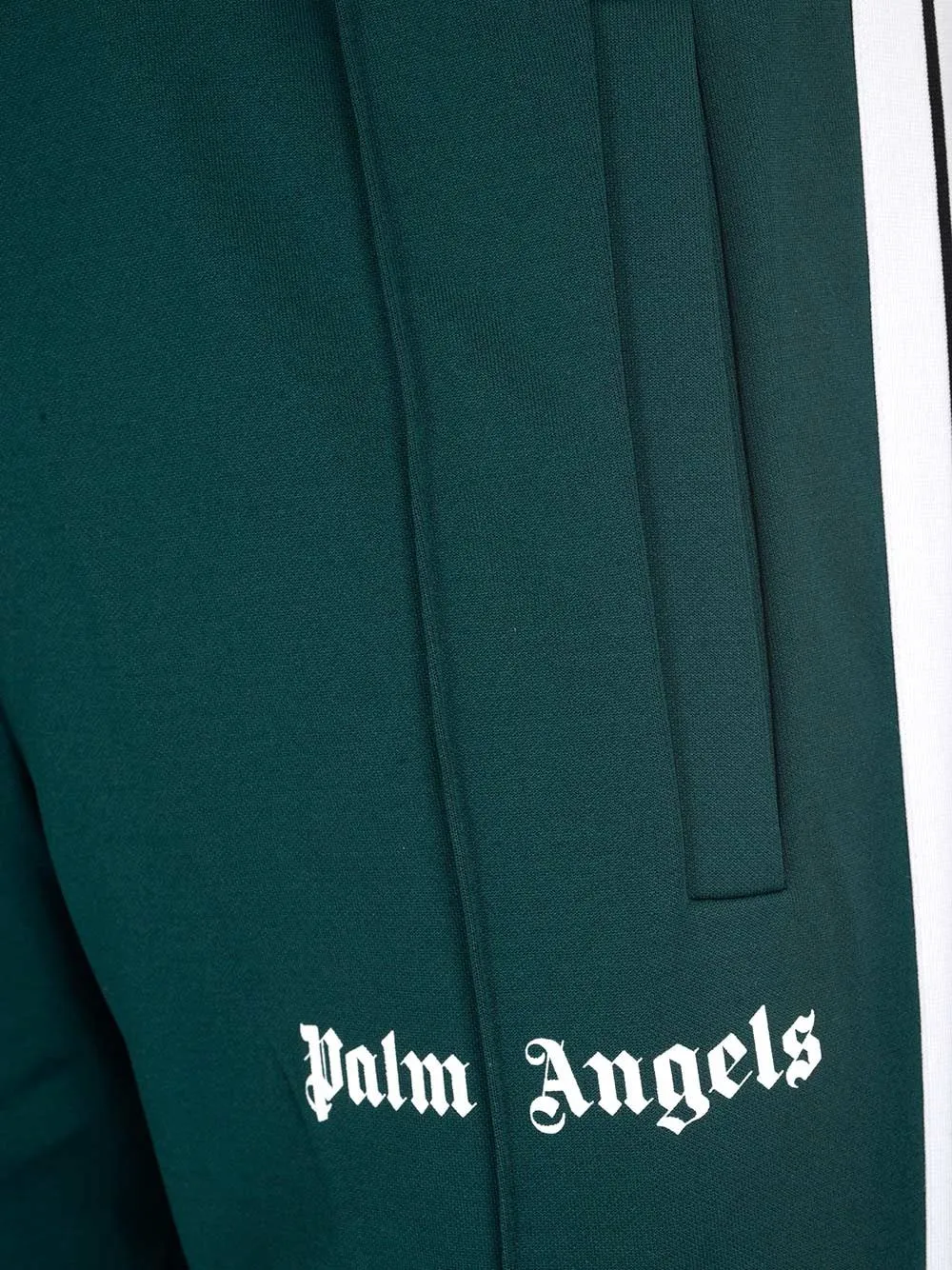 Palm Angels Logo Printed Side Striped Track Pants