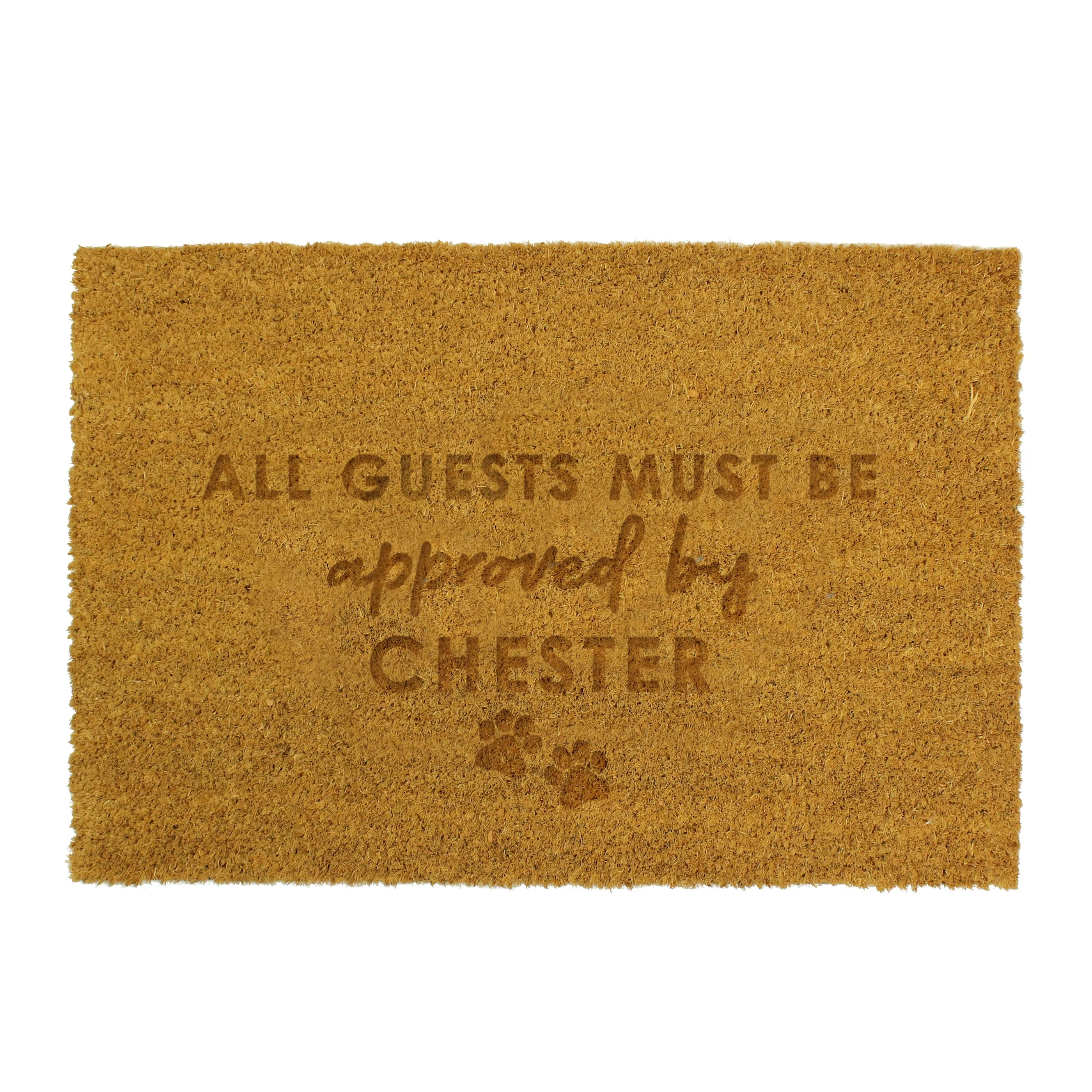 Personalised Approved By The Pet Rectangle Indoor Doormat