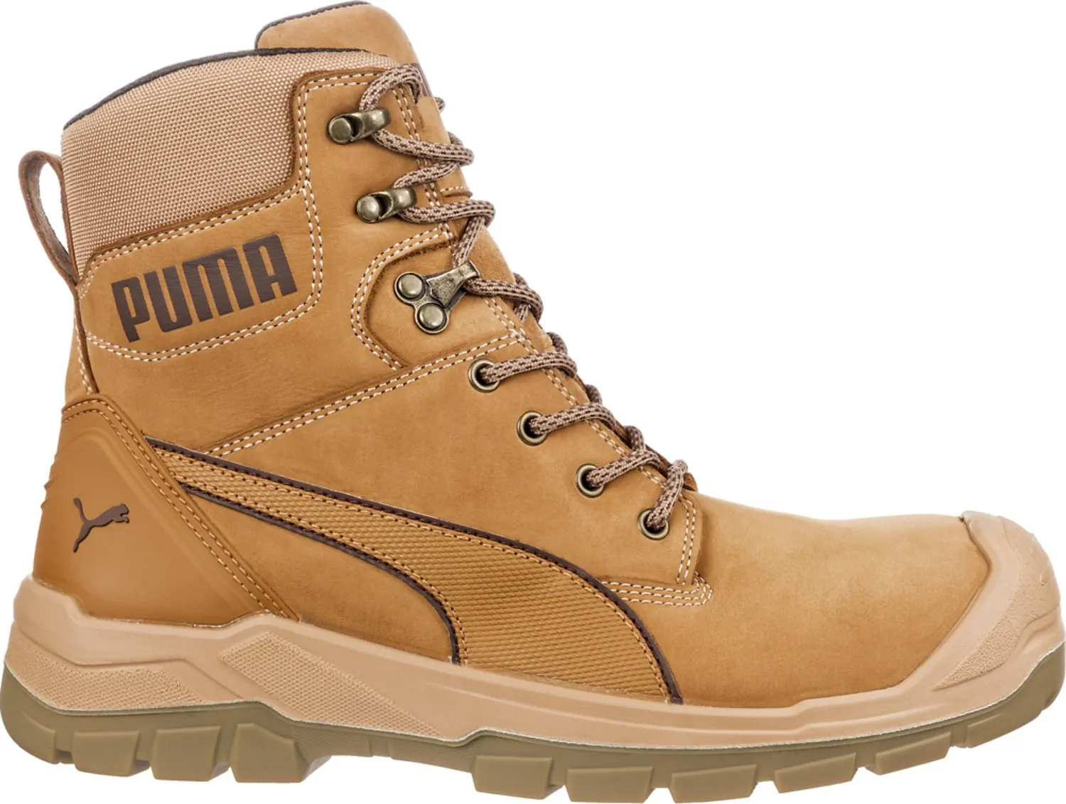 Puma Safety Womens Conquest CTX High EH WP ASTM Wheat Leather Work Boots