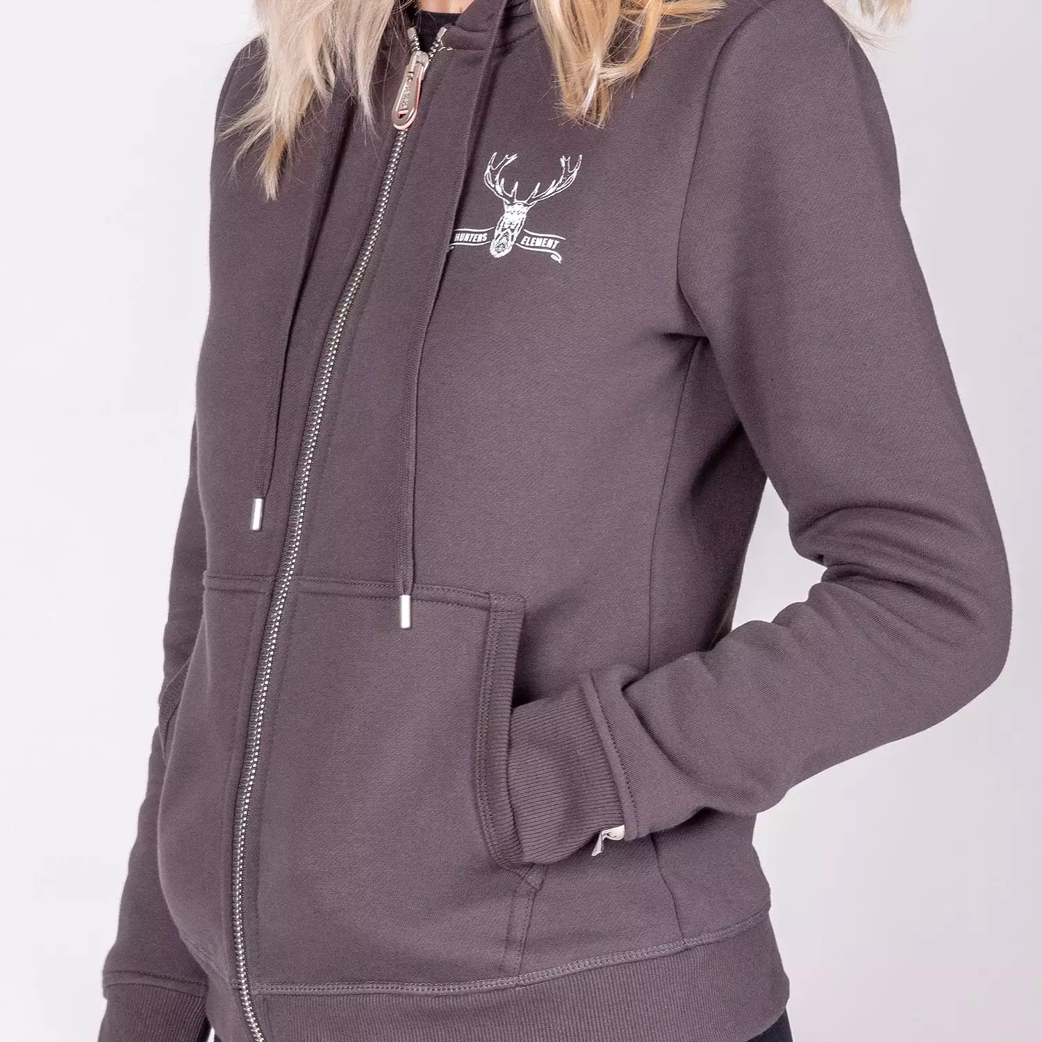 Red Stag Zip Hoodie Womens