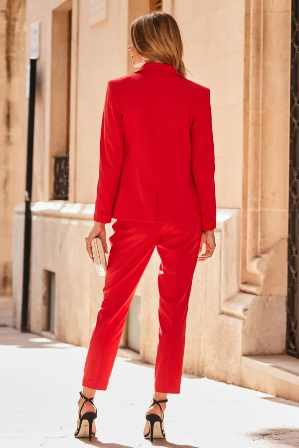 Red Tuxedo Trousers