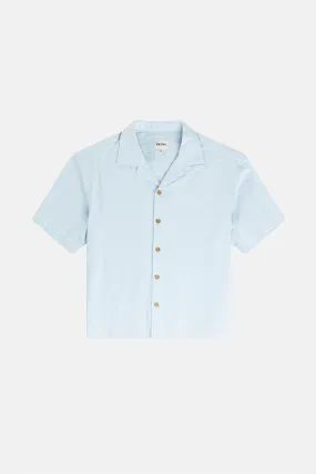 Relaxed Check Ss Shirt Blue