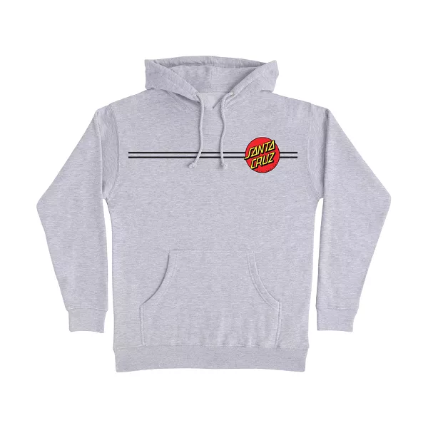 Santa Cruz Youth Classic Dot Pullover Sweatshirt - Grey Heather