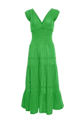 Smock Dress in Green