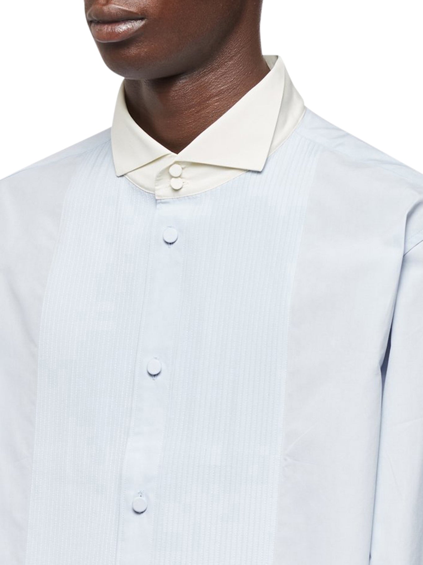 Squared shirt in cotton poplin